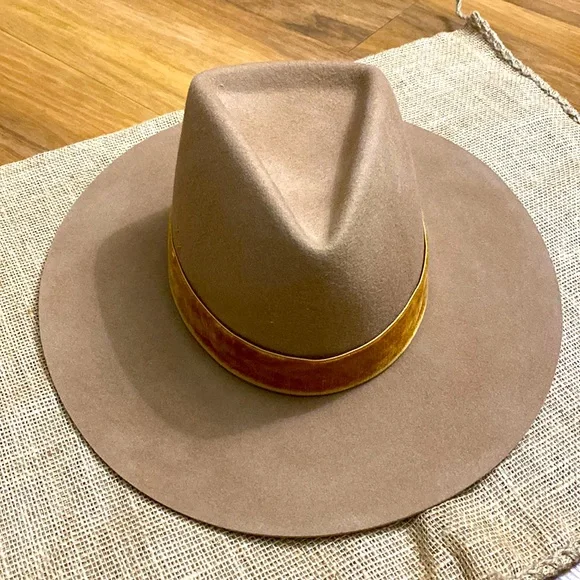 NWT✨LACK OF COLOR✨ “Benson” Tri Brown Wool Hat Free People Lack Of Color Benson Tri - Brown Size 57 CM  main image 3